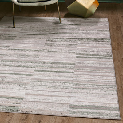 Anandita Stripe Green Area Rug