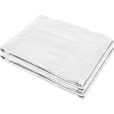 Greenhouse Cover Tarp With Blocking And Accessibility Features Plastic Zippered Door Resistance