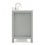 Meuble-lavabo double 60 po avec plateau en marbre blanc de Carrare Aberdeenshire-85364352