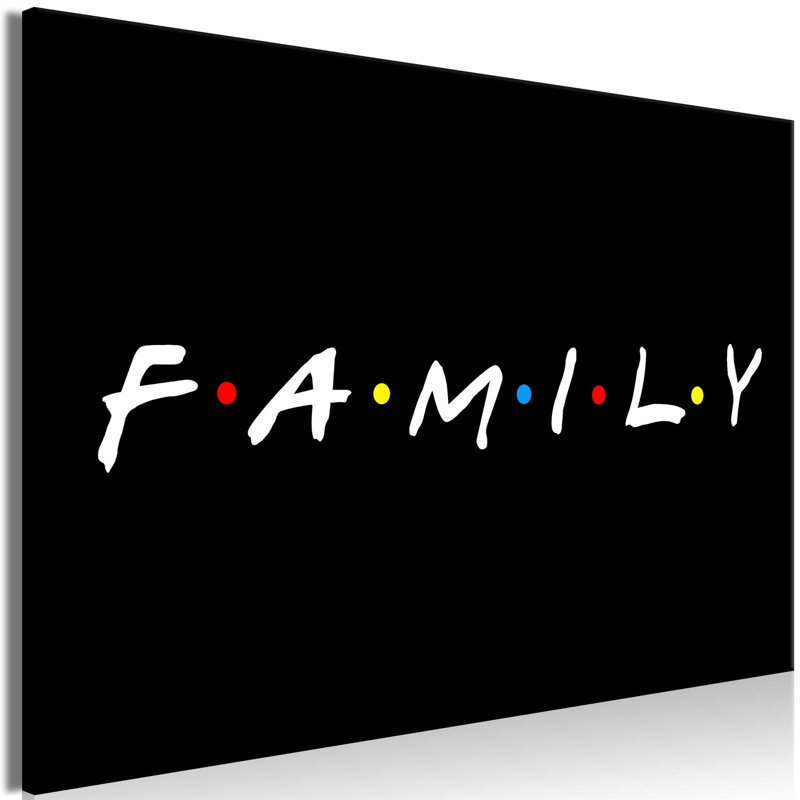 Famille sur toile, H 16 po x l 24 po x P 0,7 po
