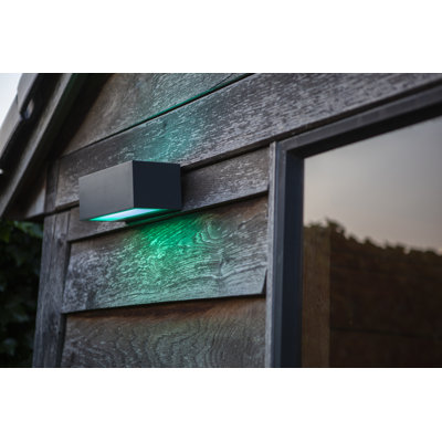 Thyrvi Black Integrated LED Outdoor Flush Mount