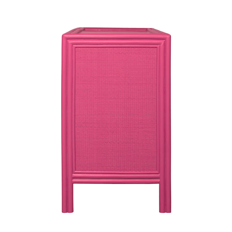 Aruba 6 - Drawer Dresser, Hot Pink