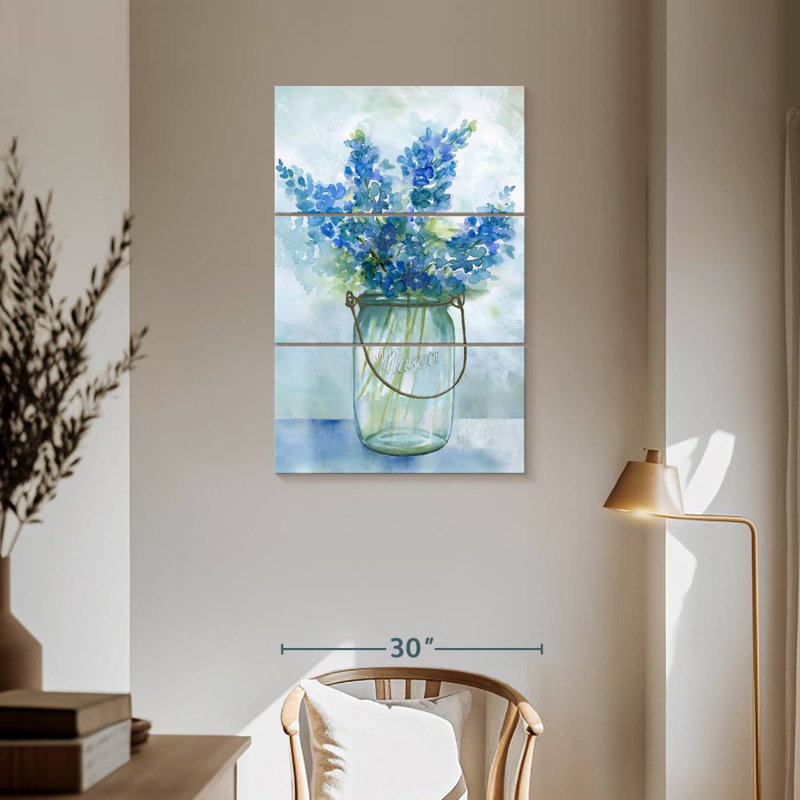 Harnek Bluebonnets II, 57" H x 36" W