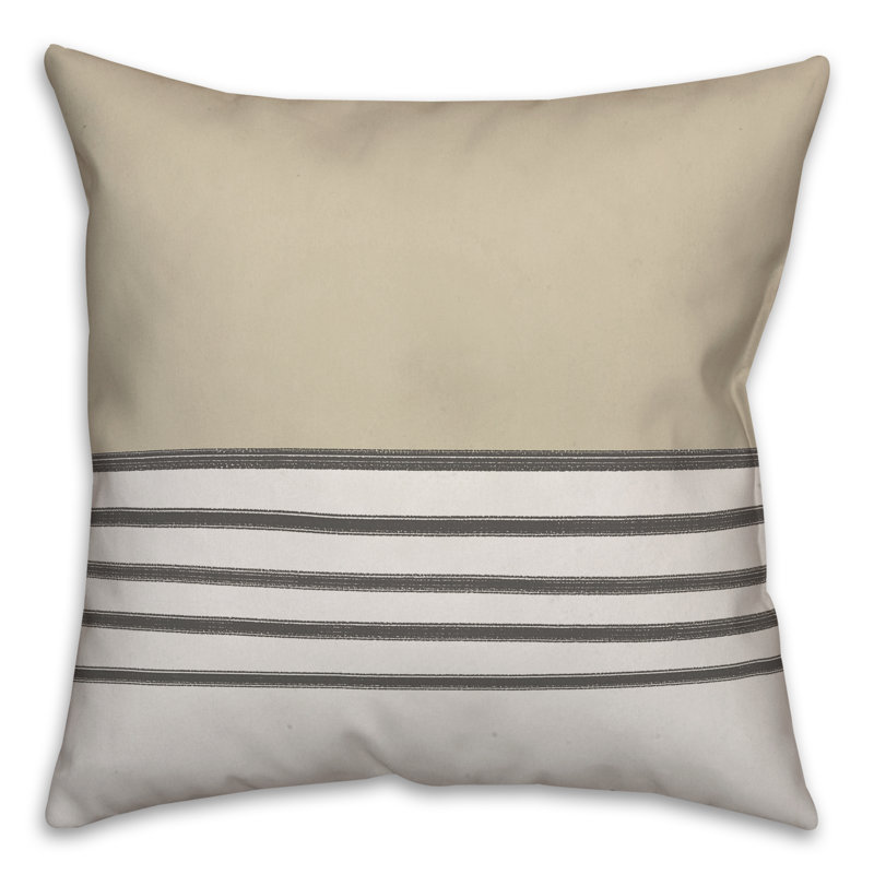  Stripes Throw Pillow, 16" H x 16" W