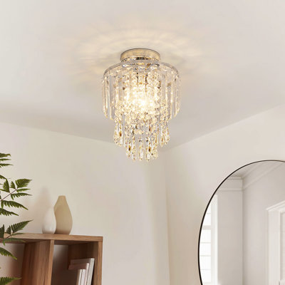Nayeli Chrome Flush Mount