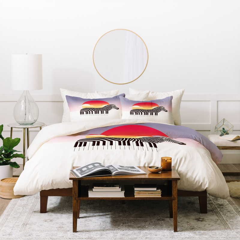 Modern & Contemporary Polyester Duvet Cover, Queen