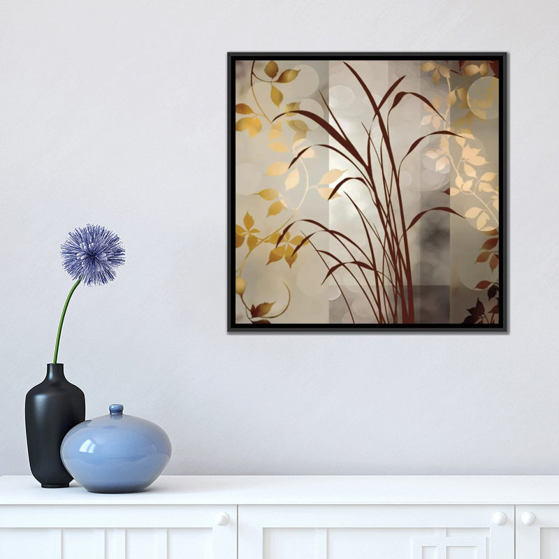 « a doux breeze ii », reproduction d’impression sur toile tendue, H 18 po x l 18 po x P 1,5 po, Toile avec cadre noir