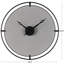 Horloge murale noire en métal Khiara
