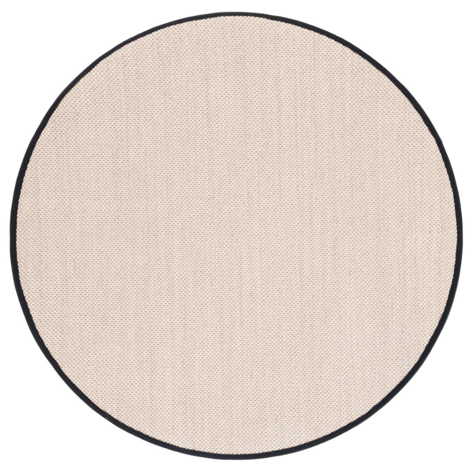 Torbin Marble Black Jute Rug, Round 4'