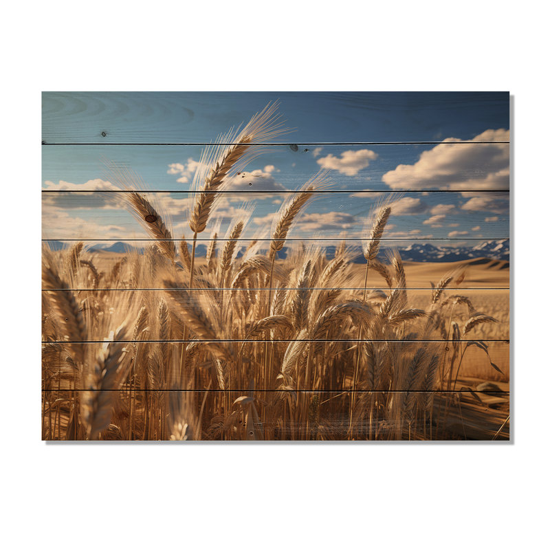 Golden Harvest Meadow Horizon I - prairie sur bois, H 10 po x l 20 po x P 0,78 po