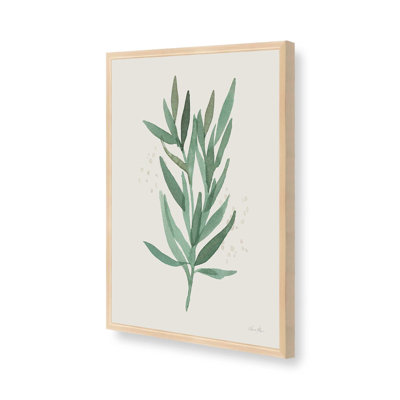 Green Leaf Impressions II Print
