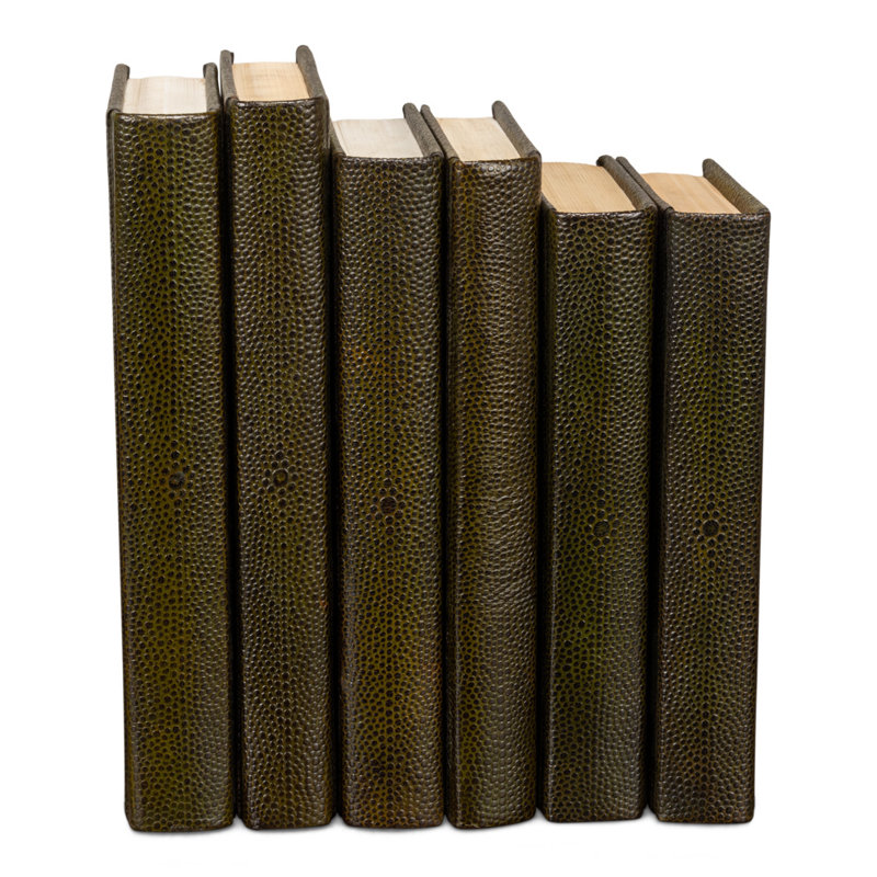 Shagreen Handmade and Media Decorative Book, Green