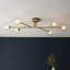 Stets 1-Light 25cm Semi Flush Mount