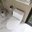Toilette allongée 12 po à pièce unique avec chasse d'eau 1,28 GPF et siège blanc inclus