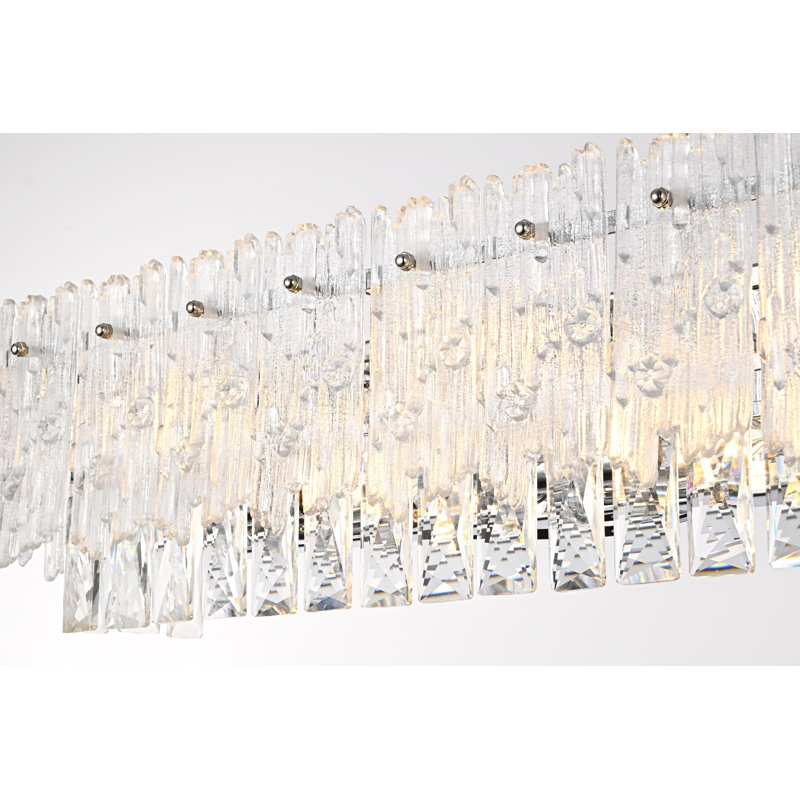 Niema Wall Sconce, Chrome, 7" H x 34.5" W x 34.5" D