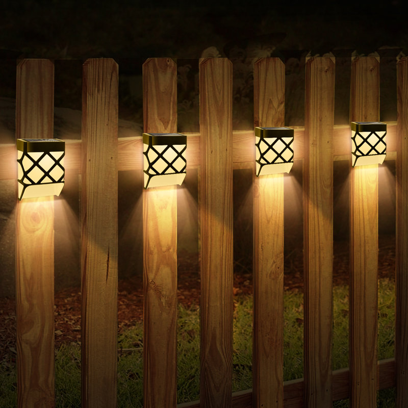 Luminaire de terrasse décoratif imperméable à DEL SO-1 à pile solaire SO-1 (paquet de 6)