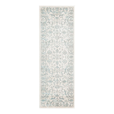 Tapis oriental en polypropylène tissé à la machine en beige / gris Uptown