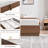 Modern Headboard-Free Wood Platform Bed with Stepped Base and Lift-Up Storage, King, Walnut Brown-962734953-962734964