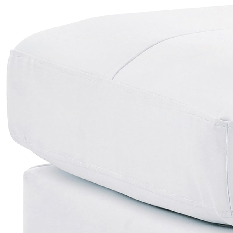 Élégant pour les petits espaces, couleur blanche, 48 cm (H) x 58 cm (L) x 58 cm (P), design décontracté, aucun assemblage requis, espaces de détente polyvalents, style