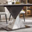 Rectangular marble dining table