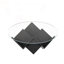 Table basse 35,4 "ronde en verre avec base de rangement géométrique Art Déco-855847332