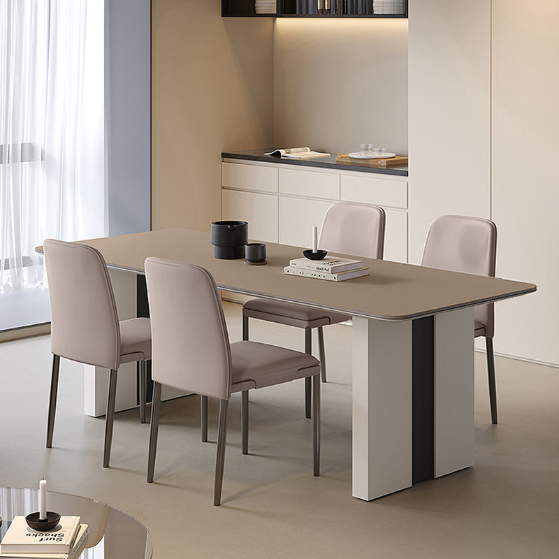 Table rectangulaire italienne moderne et minimaliste, H 29,53 po x L 70,87 po x l 31,5 po