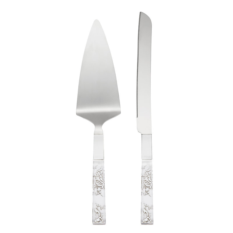 Silver Peony 2 Piece Hostess Set