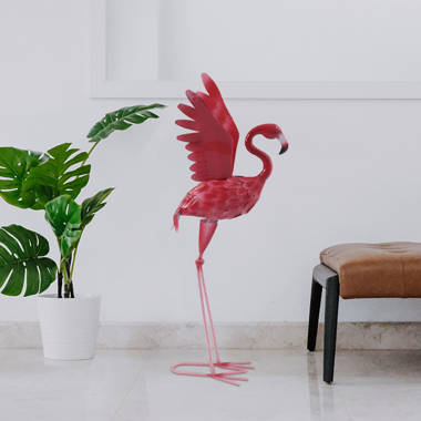 Poolmaster Flamingo Outdoor Thermometer Garden Stake and Backyard