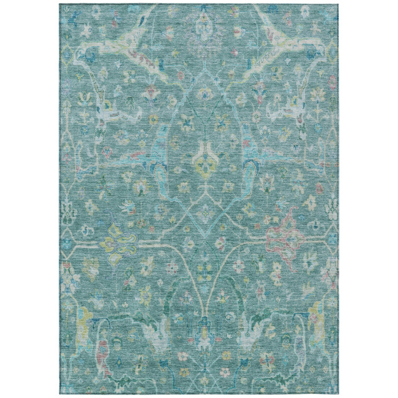 Machine Washable Indoor/Outdoor Derrick ACN2232 Global Rug, Rectangle 2'6" x 3'10"