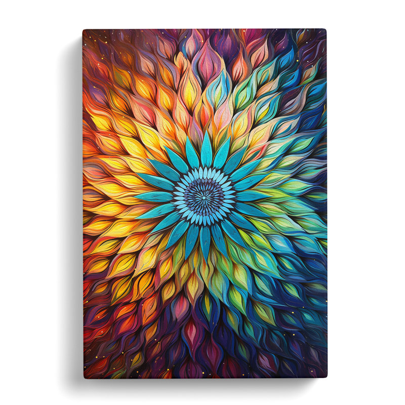 Mandala Impressionism - Wrapped Canvas, 60cm H x 40cm W x 3cm D