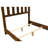 Fireside Lodge Barnwood Post Bed - Double-1459342794