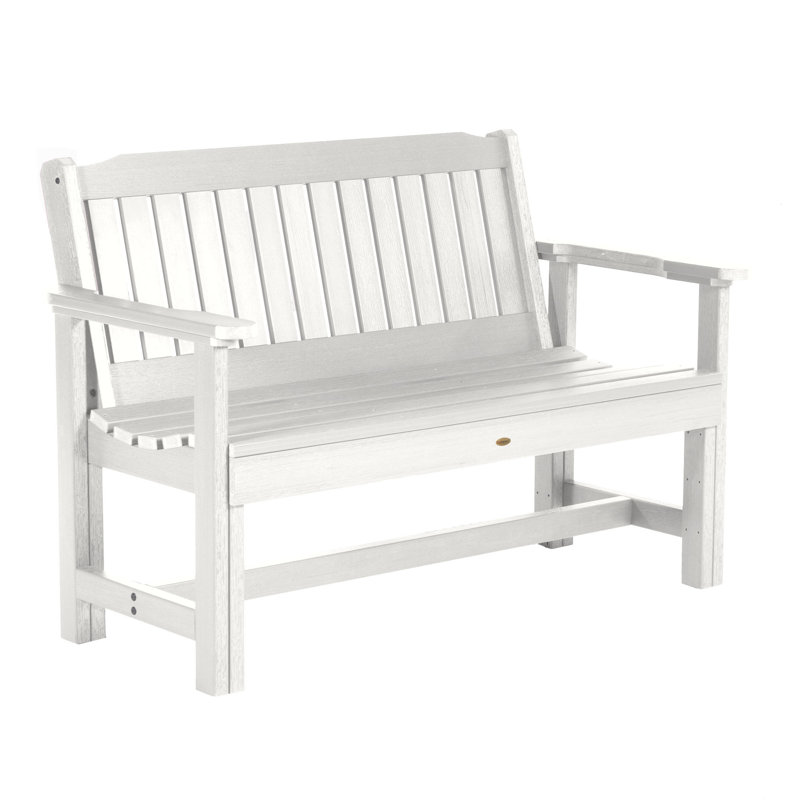Lunz Patio Bench, White