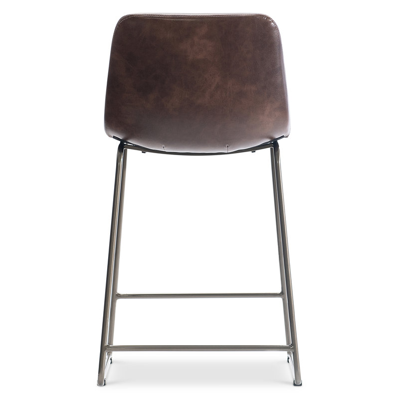 Sharpe Upholstered Stool with Metal Frame, Counter Stool (24” Seat Height)