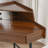 Modern Corner Makeup Vanity Table With Mirror And Stool