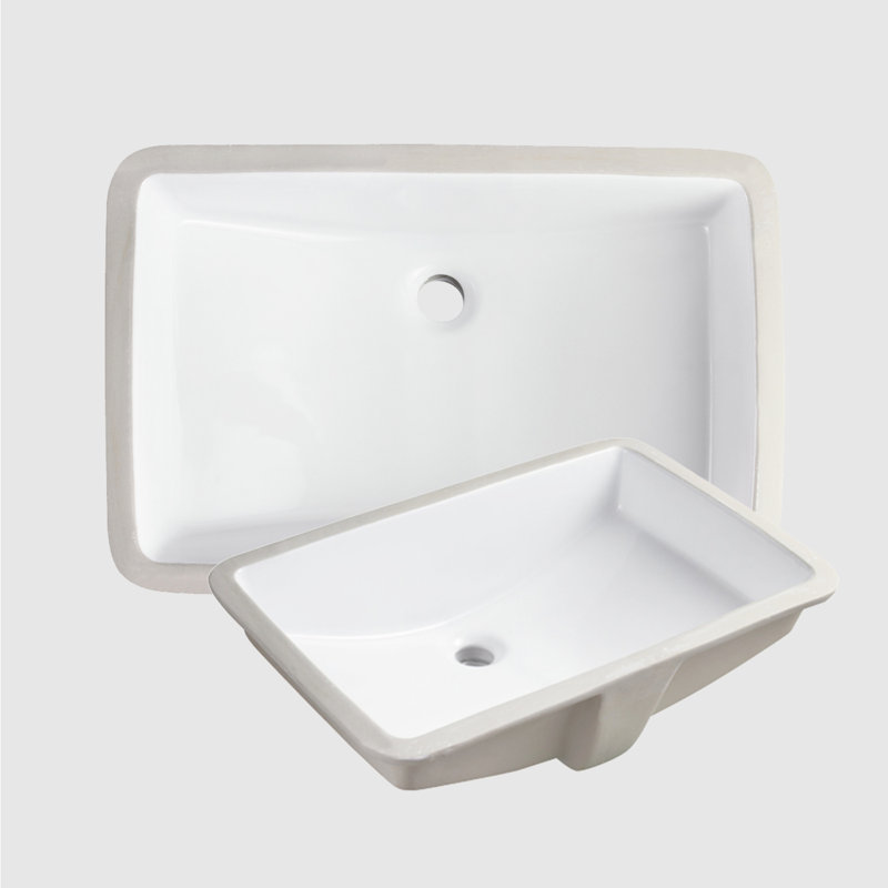 NOBLE 2114W Rectangular Undermount Bathroom Sink