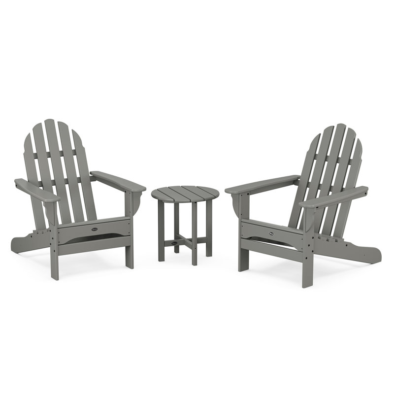 Ensemble Adirondack POLYWOOD 3 pièces Cape Cod, Dalle de pierre