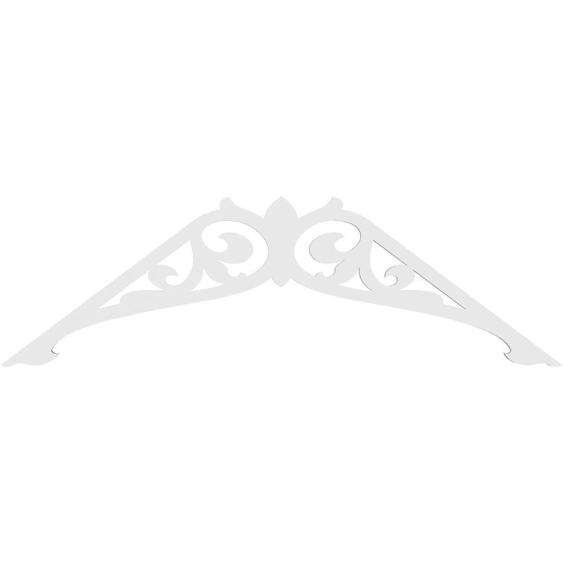 Carrillo Signature Urethane Gable Pediment, Primed Tan, 27"H x 72"W, 9/12