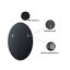 Wood Frame Oval Wall Mirror