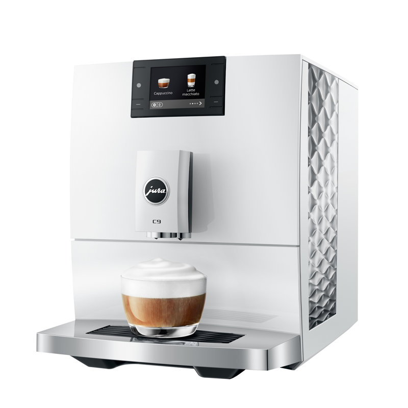 C9 Piano Black Automatic Coffee Machine, White