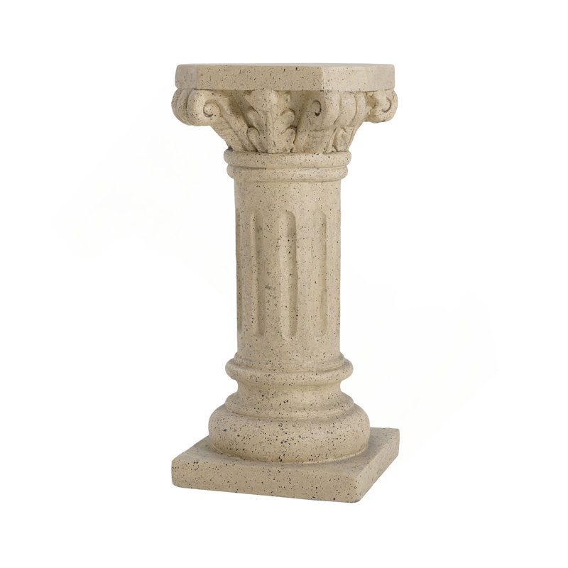 Pedestal Column Plant Stand, 26.25 Inch, Indoor and Outdoor