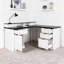 Bureau d'ordinateur en L 59 po avec armoire de rangement et station de charge-1866993489