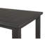 Table de salle à manger rectangulaire en bois de 66 pouces, gris foncé
