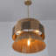 Lustre côtier 4 lumières multicolore tissé à la main à 3 niveaux avec finition laiton