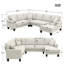 Canapé modulaire en U de 108 po et 85,5 po Hodalis, ensemble de canapés modulaires en tissu à 7 places avec 3 coussins inclus-1675451985