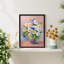 «White Gerbera Daisies & Wildflowers», art mural, impressions botaniques florales, œuvre d'art encadrée sur papier-93487853-93487852