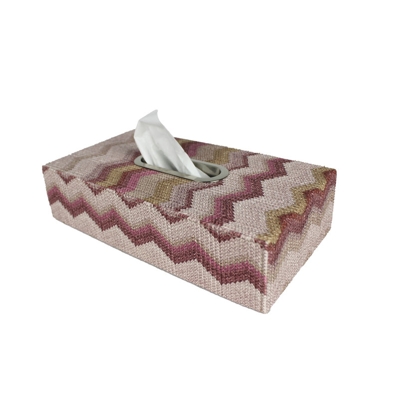 Rollox Tissue Box Cover, Pink, Pink