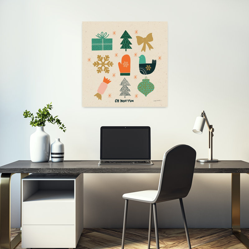 Winter Cheer IV by Cheryl Warrick - Wrapped Canvas Print, 45.72 cm H x 45.72 cm W