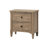 2-Drawer Nightstand With Round Bronze Pull Knobs