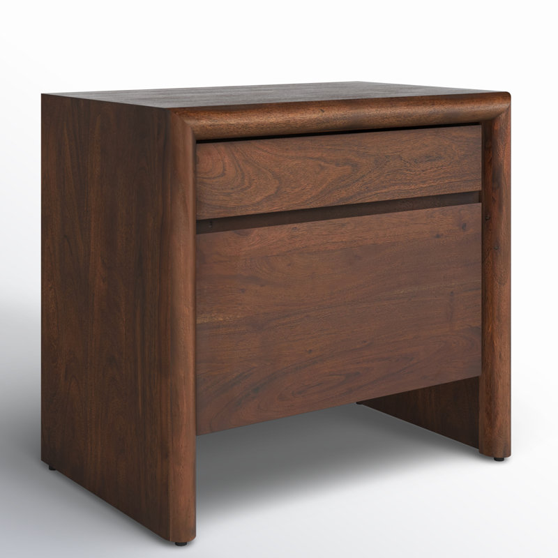 Nigel 2 - Drawer Solid Wood Nightstand