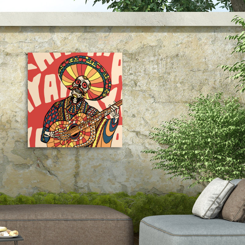 Toile d'extérieur Ali Gulec Mariachi, H 14 po x l 14 po